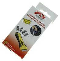 SCHABER FÜR GLASKERAMIKFLÄCHEN INKL. 4 ERSATZKLINGEN IM GRIFF