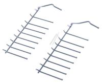 KLAPPSTACHEL-SET FÜR UNTERKORB ALTERNATIV FÜR BOSCH/SIEMENS 00645102